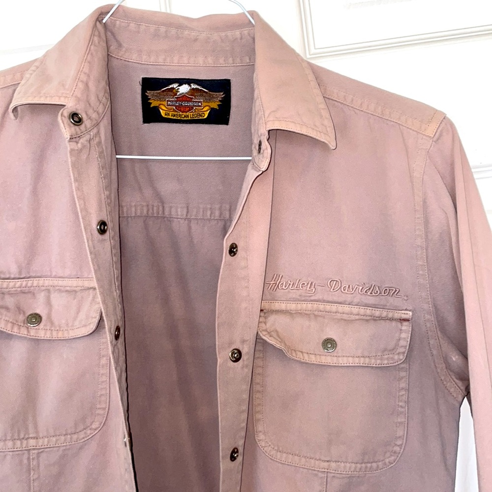 Canvas Brown Harley Davidson Jacket ~ Vintage Americana